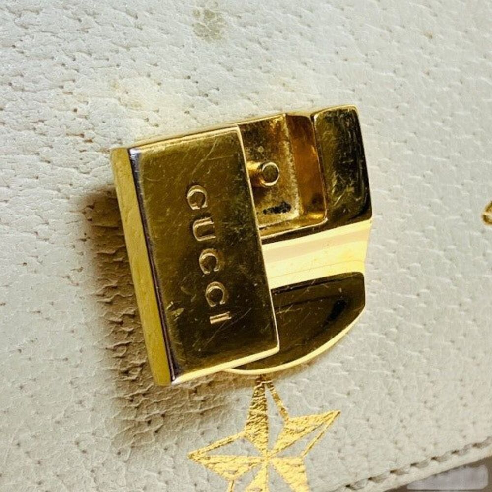 Gucci Sylvie Bee & Star Leather Shoulder Bag - Picture 7 of 9